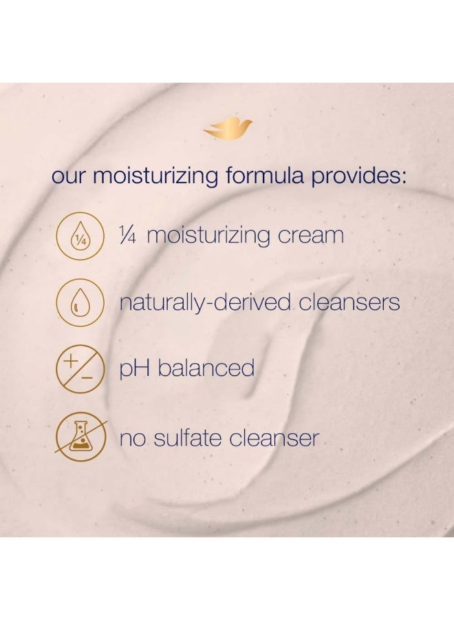 Dove Exfoliating Body Polish Scrub for Delicate & Sensitive Skin with Oatmeal & Calendula Oil, Gently Exfoliates and Moisturizes to Reveal Instantly Soft, Smooth & Healthy Skin, Naturally Derived Ingredients, Sulfate-Free, Floral Fragrance, 298g - Image 3